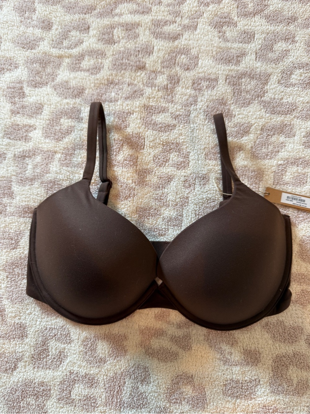 SKIMS Smooth Molded T-Shirt Bra - Dark Brown